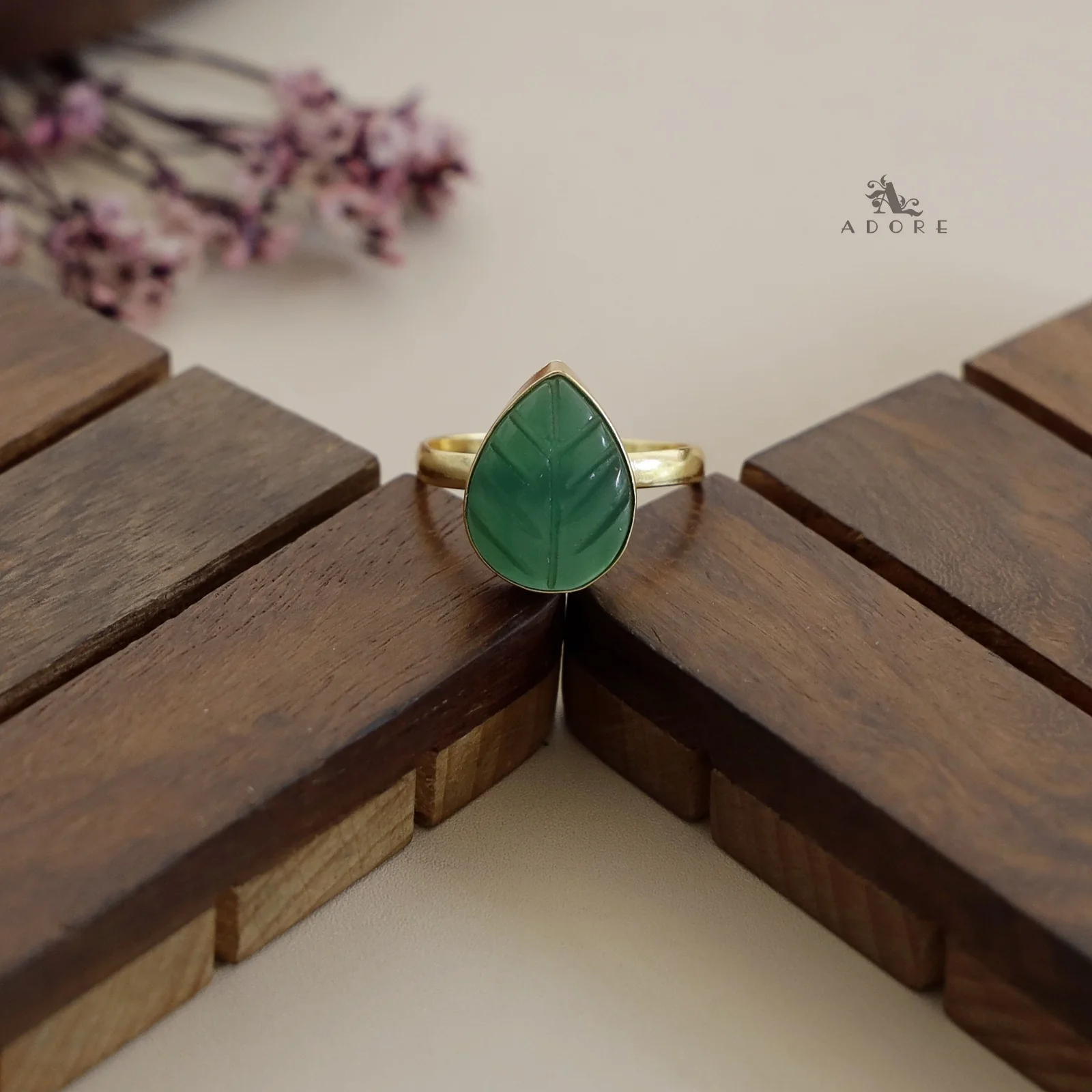 Carved Stone Rings - Image 6